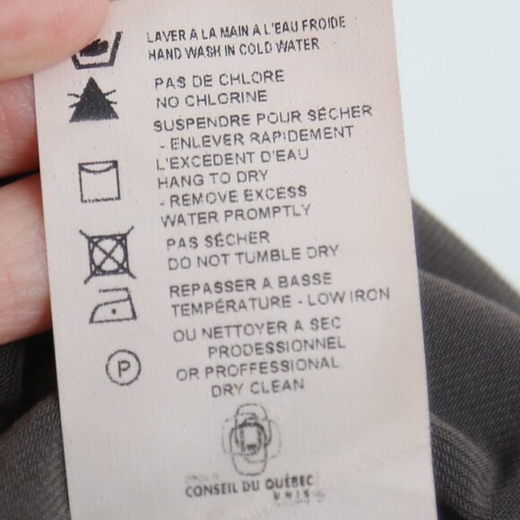 Joseph Ribkoff Black Gray Color Block Keyhole Tie Pocket Jersey Swing Dress Sz 6 - Picture 4 of 7